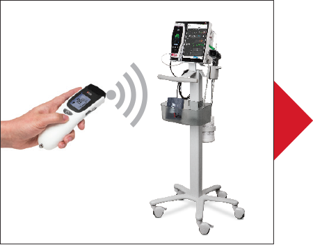 Masimo - TIR-1 transferring data via Bluetooth 